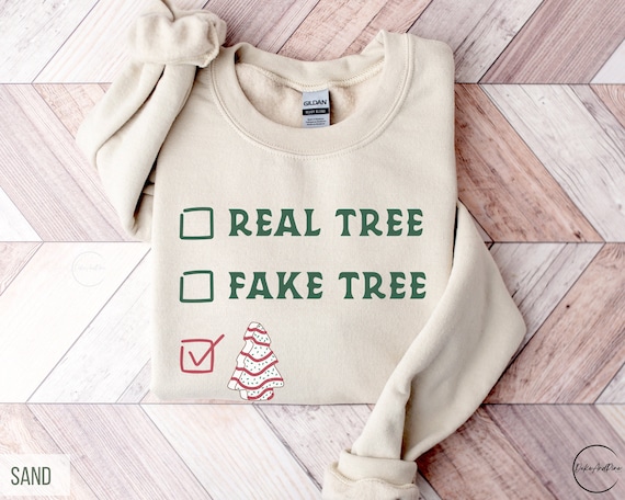 Christmas Cake Sweatshirt,Trendy Christmas Tree Cake Sweater,Matching Christmas Checklist,Cake Tree Sweatshirt,Xmas Tree Cake,Farm Fresh Top