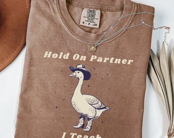 Hold On Partner Fifth Grade Teacher Comfort Colors Shirt Funny Group Matching Teacher Team TShirt Back To School Gift Cute New Teacher Tee