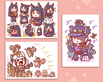 Arknights Dobermann Shaw and Dusk Prints by WittleRed