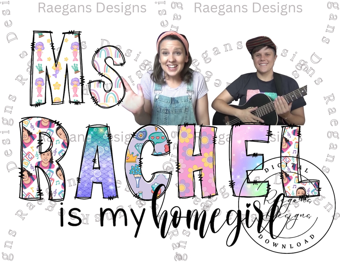 Ms Rachel PNG, Ms Rachel and Jules PNG, Digital Download, Ms Rachel is