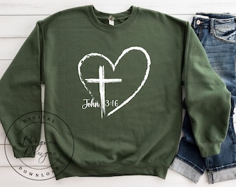 John 3:16 PNG, religious PNG, Digital Download, bible verse, church png