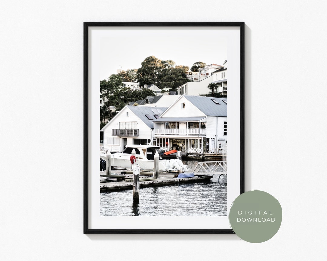 Sydney Harbour Boats Wall Art Print | Digital Download - Etsy