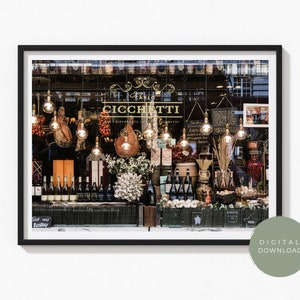 Italian Food Wine Store Wall Art Print | Digital Download