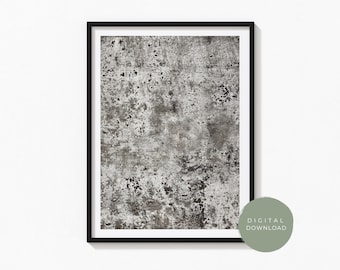 Textured Grey Stone Art Print II | Digital Download