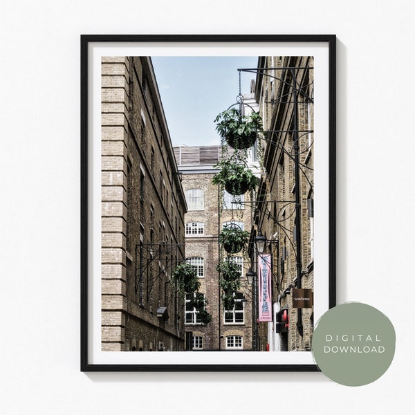 Urban Laneway Wall Art Print | Digital Download