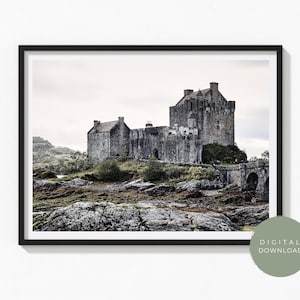 Scotland Castle Photography Wall Art Print | Digital Download