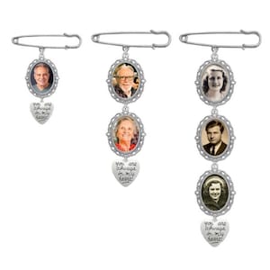 Memorial commemorative pendant for the bridal bouquet oval in silver