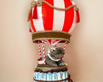 Snoepballon Happy Hippo Taartcadeau Kinderen Chocolade Verjaardag Knuffel Moederdag Ferrero Heteluchtballon Circus