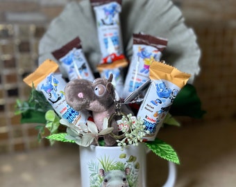 Snoep Happy Hippo Cadeau Kinderen Chocolade Verjaardag Gast Cadeau Sleutelhanger Theekop Hippo