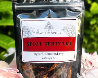 Cecina de champiñones teriyaki picante
