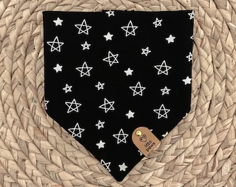 Dog Bandana - Stars Pet Bandana - Tie and Snap - Cat Bandana - Dog Bandana Collar - Everyday Pet Bandana for Dogs - Pet Gift