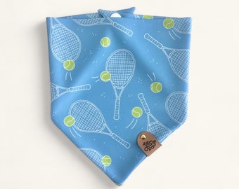 Dog Bandana - Tennis Pet Bandana - Tie and Snap - Cat Bandana - Pet Gift - Super Bowl Dog Bandana