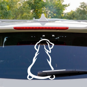Deutsch Wirehaired-Pointer Auto Sonnenschirm, Hund Auto Dekoration, Hund  Windschutzscheibe, Hund Liebhaber Geschenk, hund Auto Sonnenschirm