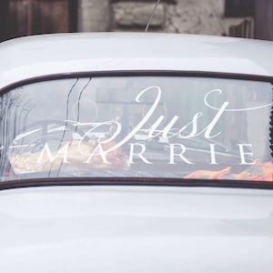 Deko Auto-Klebefolienset Just Married, Hochzeit, Events, Partyartikel &  Deko