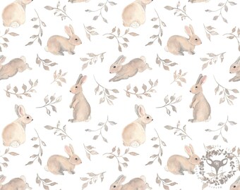 Bunnies seamless design, Surface Pattern INSTANT DOWNLOAD, Watercolor Kids Pattern, Commercial Licence, Non-Exclusive, Animals fabric design