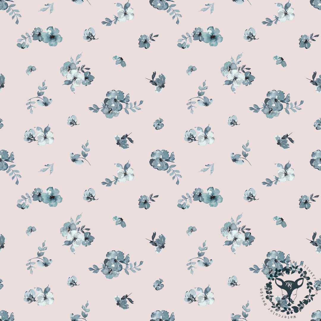Watercolour Textile Pattern Floral Watercolour Fabric Design, Flower Seamless Pattern Tile, Surface ...