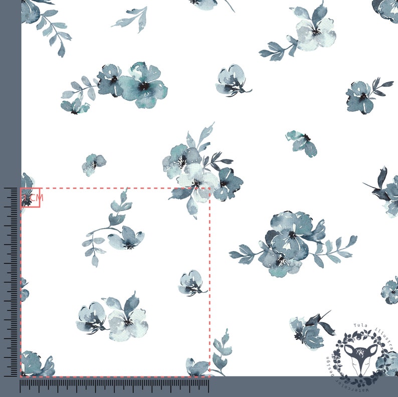 Watercolour Textile Pattern Floral Watercolour Fabric Design, Flower Seamless Pattern Tile, Surface ...