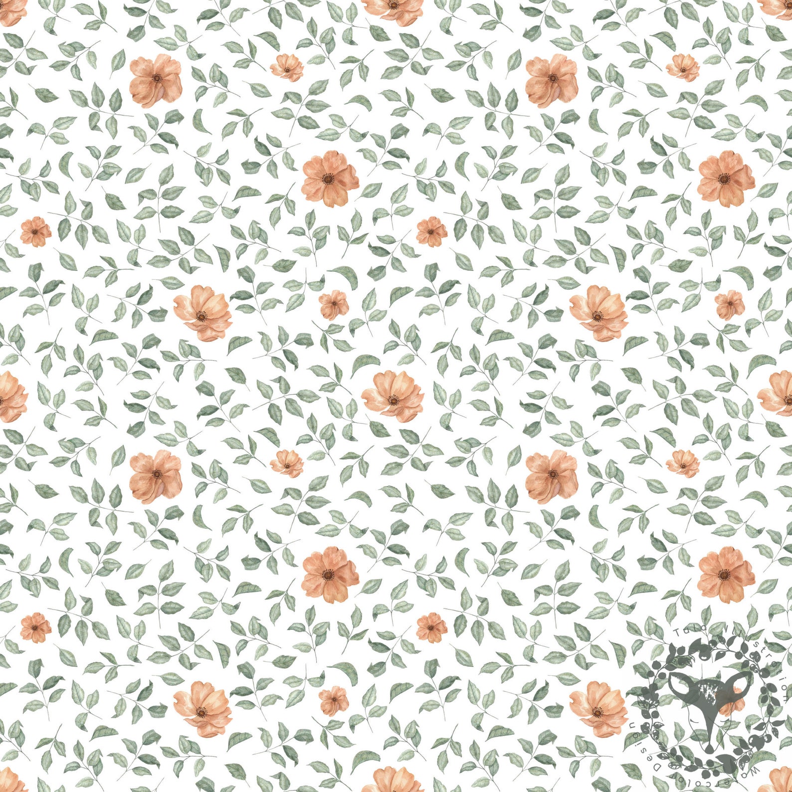 Watercolour Textile Pattern Watercolour Fabric Design, Flower Seamless Pattern Tile, Digital ...