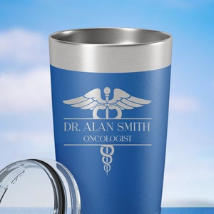 Personalized Doctor Tumbler, Doctor Water Bottle, Custom Gift For Doctor, Doctor Graduation Gift, Doctor Appreciation Gift, Unique PhD Gift