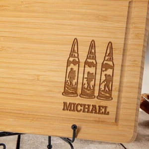 Patriotic Serving Board, 4th of July Gift, Personalized Gift for Soldiers, Memorial Day Gift, Engraved Military Gift, Soldier Home Decor