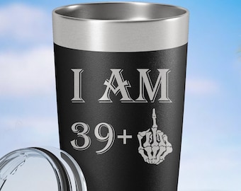 40th Birthday Tumbler, Personalized Party Tumbler, Custom Birthday Mug, Fall Party Gift, Birthday Gift, 50th birthday gift, boyfriend gift