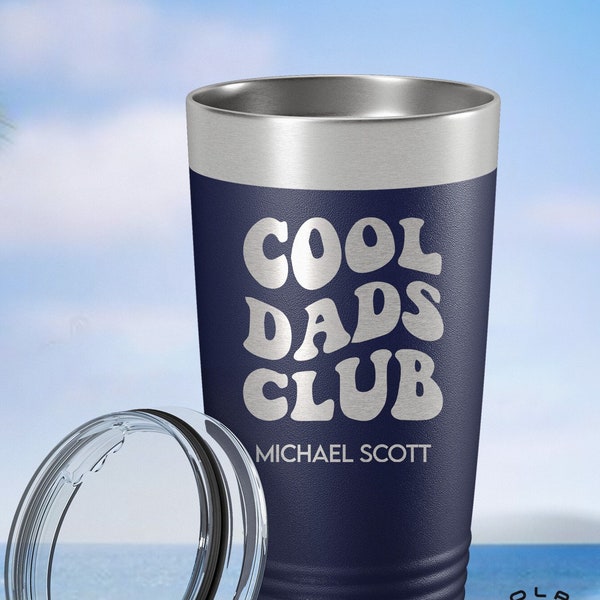 Cools Dad Club Tumbler, Personalized Gift for Dad, Fathers Day Gift, Dad Water Bottle, Funny Gift For Dad Birthday, Daddy Gift From Kids