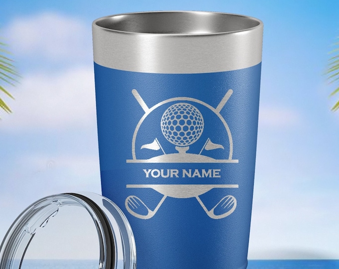 Personalized Golf Insulated Tumbler Golfer Coffee Mug Sports Gift Gift for Golfer Engraved