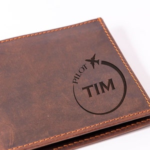 Personalized Pilot Wallet, Engraved Pilot Gifts, Custom Gifts For Pilot, Flight Attendant Gift, Custom Aviation Gift, Helicopter Pilot Gift