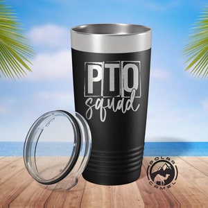PTO Squad Tumbler, PTO Appreciation Gifts, PTO Mom Gifts, Thank You Gift for Parent Teacher Organization Volunteers, School Volunteer Gifts