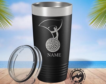 Personalized Golfer Tumbler, Golf Tumbler, Golfer Gift, Custom Golfer Water Bottle, Golf lover Coffee Cup, Sports Tumbler, Golf Travel Mug