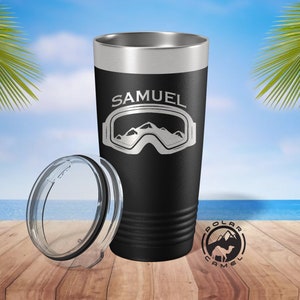 Personalized Scuba Diver Tumbler, Funny Scuba Diver Gift, Diving Water Bottle, Custom Skiing Tumbler, Custom Summer Cup, Gift for Skiers