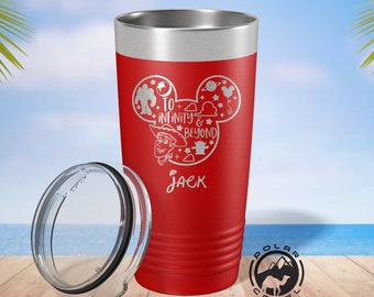 The Infinity Beyond Tumbler, Engraved Disney Tumbler, Minnie cup, Mickey Mouse Tumbler, Personalized Birthday Party Cup, Funny Kids Tumbler
