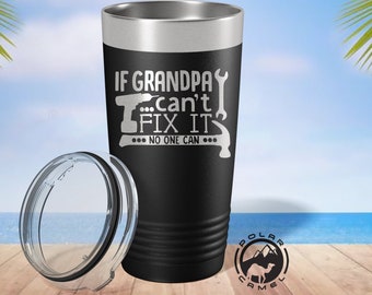 Custom Grandpa Tumbler, Grandfather Fathers day, Daddy Tumbler, Personalized Fathers Day Cup, Polar Camel Tumbler, Grandpa Gift from Kids
