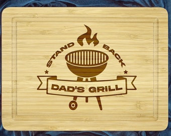 Dads Grill, Custom BBQ Board, BBQ Cutting Board, Meat Cutting Board, Fathers day gift, Custom Serving Board, Gift for dad, Grilling Gift