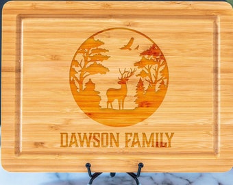 Custom Camping Cutting Board, Personalized Family Cutting Board, Camping Board Gift, Family Board Gift, Family Cheese & Charcuterie Board