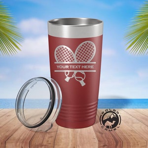 Personalized Tennis Tumbler, Tennis Coach Gift, Tennis Mom Cup, Tennis Gift Idea, Gift From Team, Tennis Gifts for Men, Tennis Player Gift