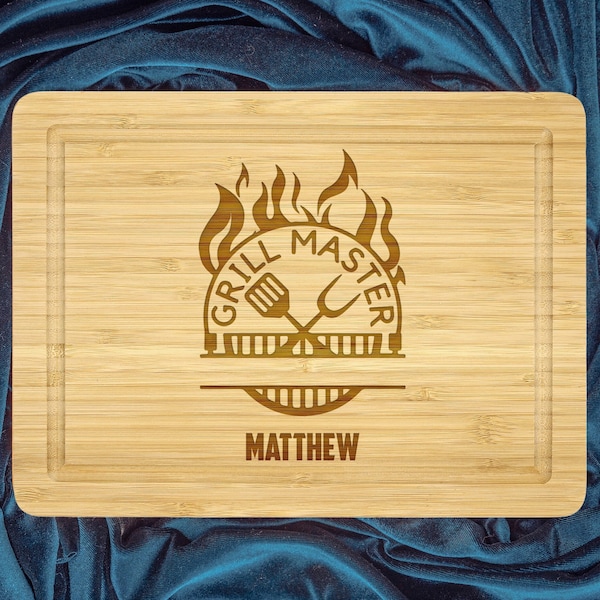 Grill Master Cutting Board, Custom Dad Cutting Board, Grill Serving Board, Grilling Accessories, Daddy Grilling Board, Cutting Board gift