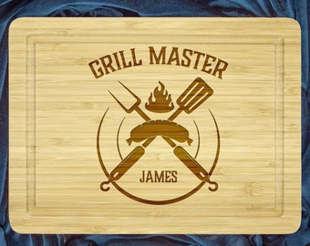 Grill Master Cutting Board, Dad BBQ Cutting Board, Custom Grilling Board, Grilling Accessories, Daddy Grilling Board, Cutting Board gift