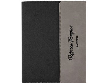 Personalized Business Portfolio, Customized Name Padfolio, Gift for Lawyer, Unique Portfolio Gifts, Business Gift, Leatherette Portfolio