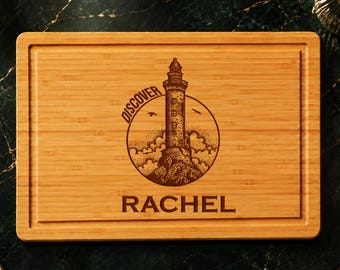 Lighthouse Decor, Lighthouse Gift, Light House, Beach Decor Coastal, Beach House, Beach Kitchen Decor, Coastal Home, Engraved Cutting Board