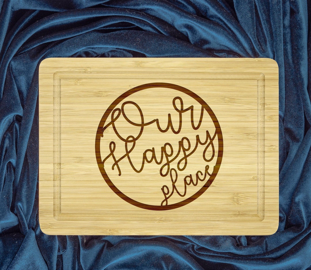 OUR HAPPY PLACE FRAMED BOARD