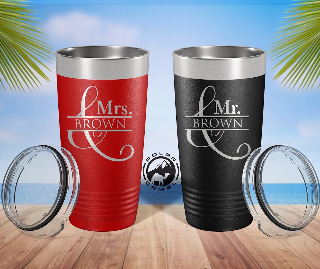 Personalized Couple Tumbler, Wedding Party Gift, Anniversary Tumbler ...