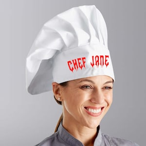 Personalized chef hat, Custom Printed Chef Hat, Chef Gift, Barbeque Chef Hat, Cook Hat Gift, Sous Chef Gift, Cooking gift, Baking Hat
