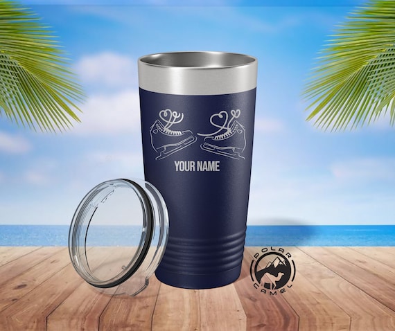 Personalized Ice Skate Tumbler, Ice Skate Water Bottle, Ice skate Coach Gift, Ice Skater Gift, Ice Skating Tumbler, Gift For Ice Skate Lover