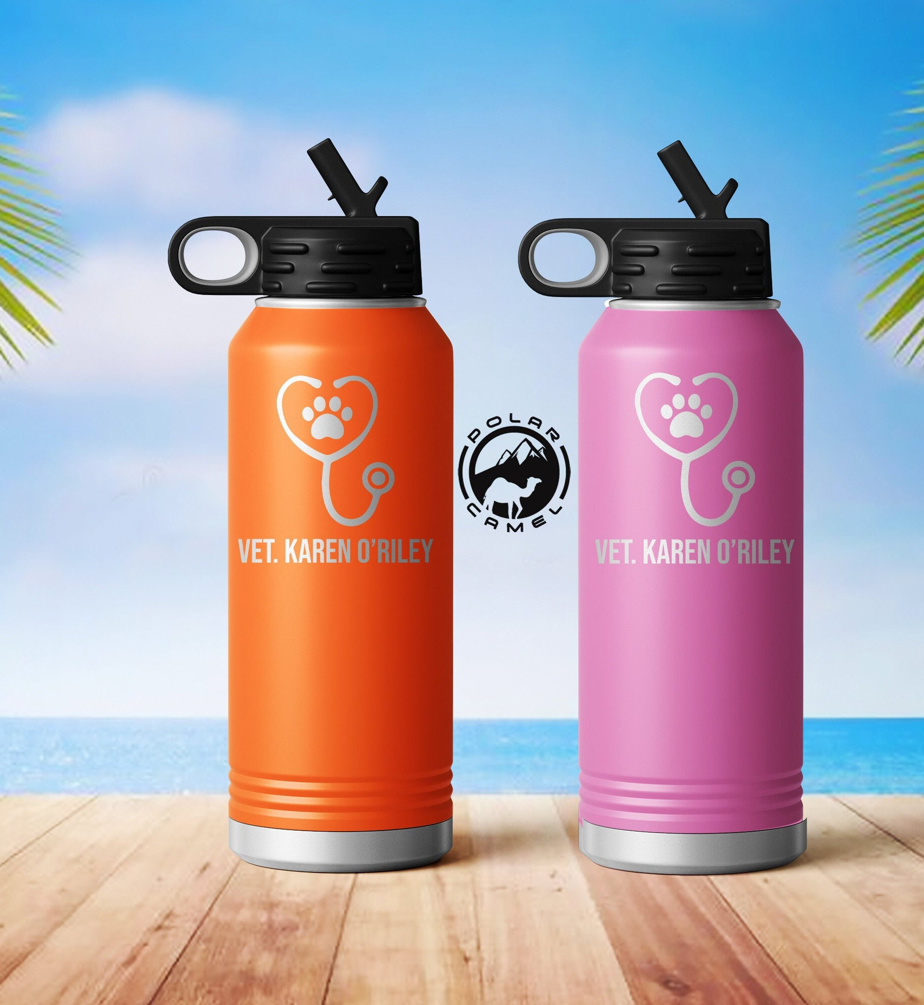 Dogs make me happy Insulated Stainless Steel Water BottleDogs make me happy  Insulated Stainless Steel Water Bottle – I love Veterinary