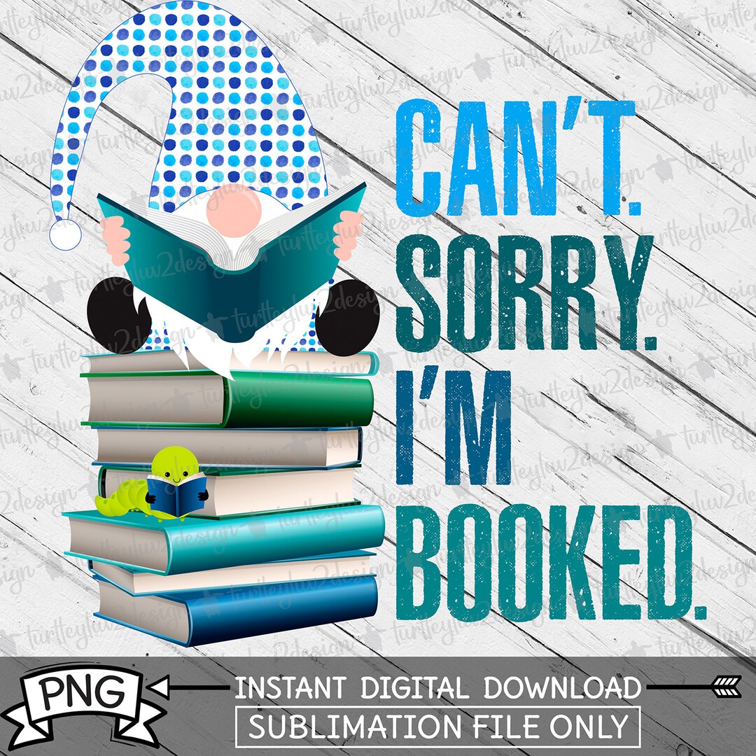 Gnome Reading Book PNG Gnome on Stack of Books Booked for the Weekend