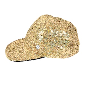 Holographic Gold Sequin Hat | Festival Hat | Rave Hat | Burning Man | EDC | Party Hat | Disco Hat