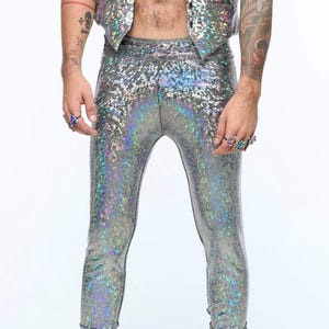 Holographic Meggings With Pockets | 13 Colors