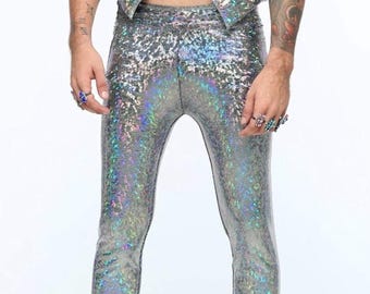 Mallas holográficas para festivales con bolsillos (más de 25 colores)