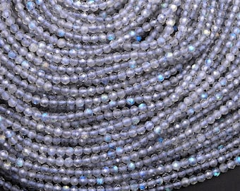 Fil De Labradorite Naturelle 20 Mm - 39 Cm De Long - Pierre Ronde De Qualité
